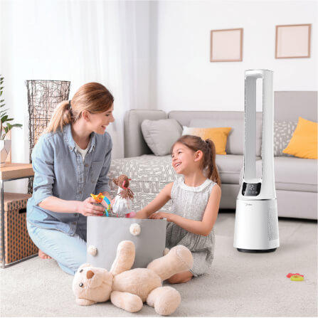 พัดลมทาวเวอร์ MIDEA AMS150-PBW สีขาว_3
